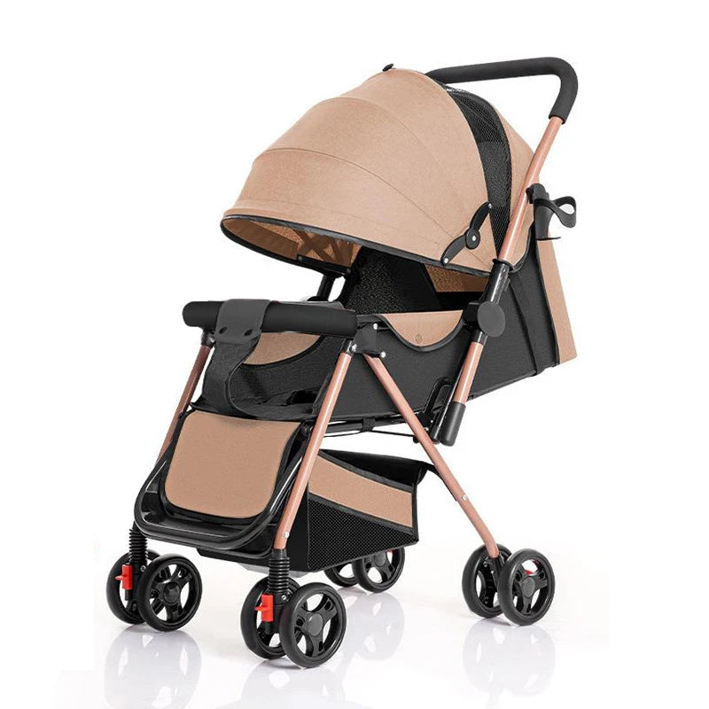 JMT-219402 Compact Two-Way Folding Travel Stroller with High View and Sit-Lie Function