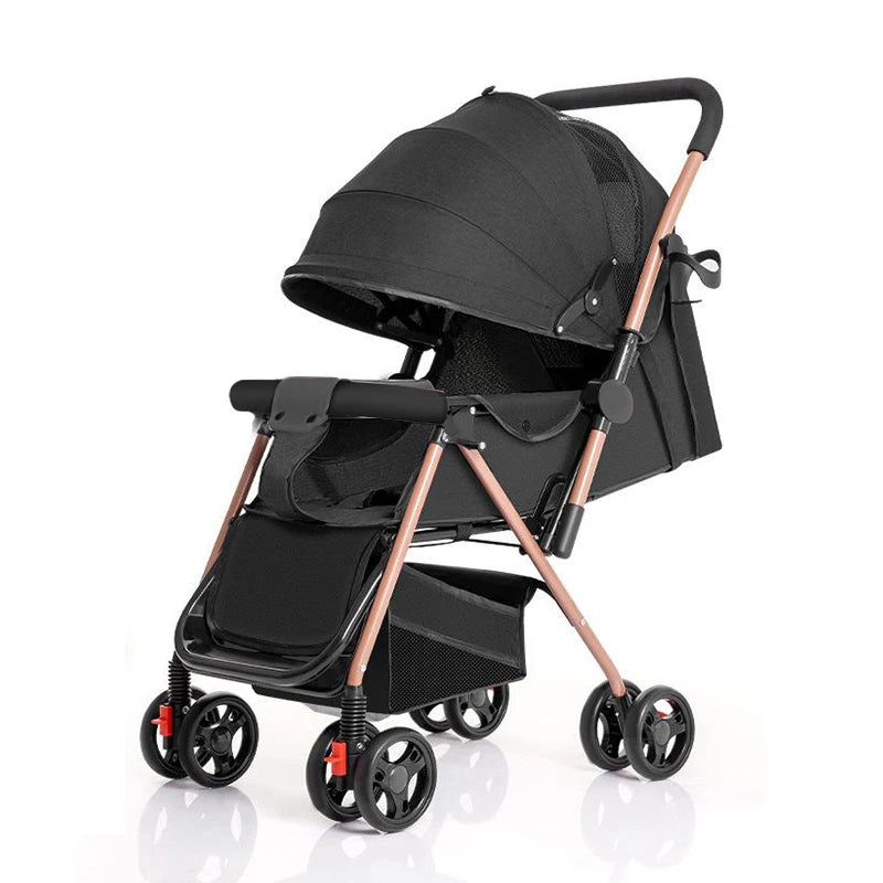 JMT-219402 Compact Two-Way Folding Travel Stroller with High View and Sit-Lie Function
