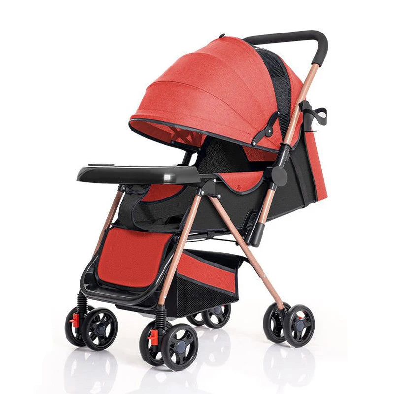 JMT-219402 Compact Two-Way Folding Travel Stroller with High View and Sit-Lie Function