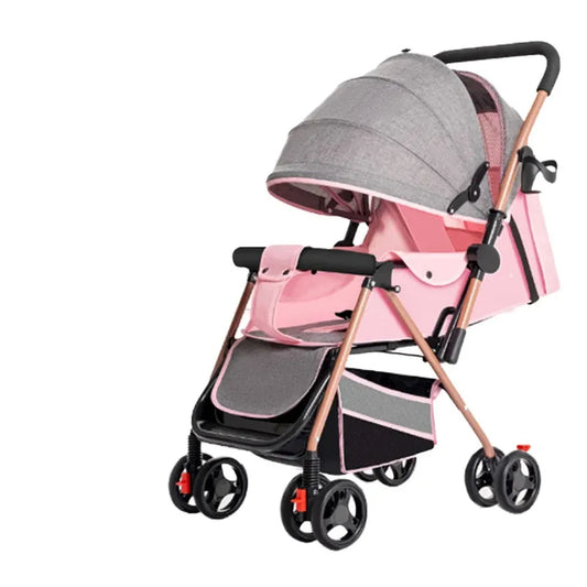 JMT-219402 Compact Two-Way Folding Travel Stroller with High View and Sit-Lie Function