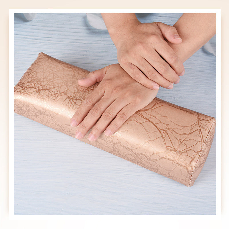 JMT-219722 Leather and Sponge Hand Pillow for Nail Art and Manicure Treatment