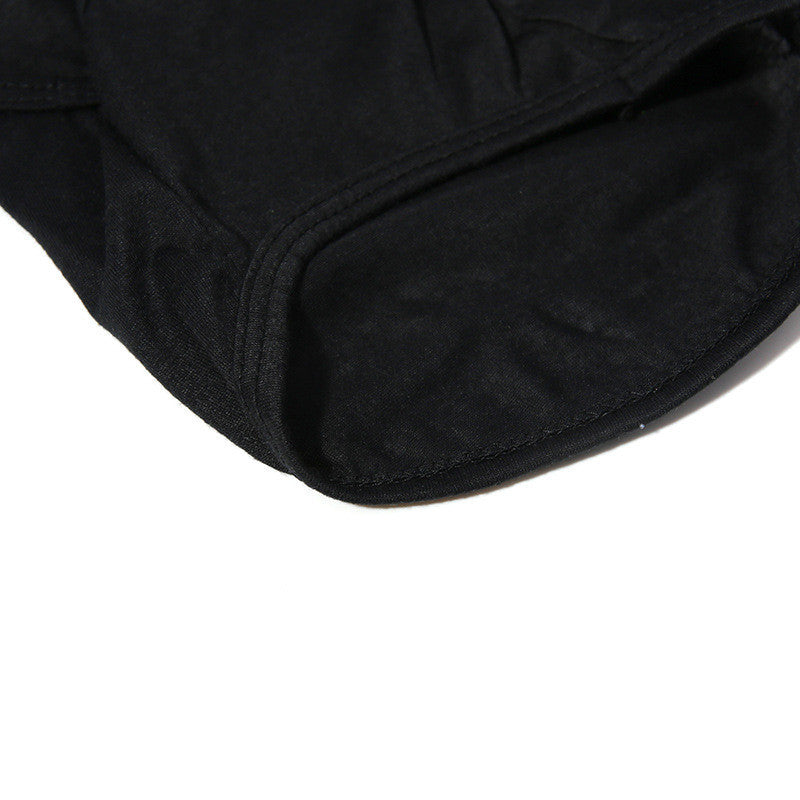 JMT-220042 All-Black Cotton Cat Vest - Casual, Stain-Resistant, Various Sizes Available