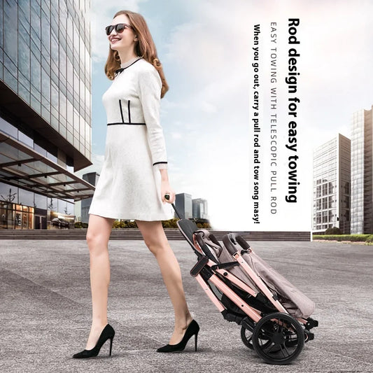 JMT-220554 Adjustable Baby Stroller with High-Quality Control for Newborns