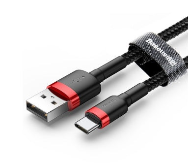 JMT-220746 Android Micro USB Charging Cable 2 In 1 Woven Mobile Phone Data Cable - 0.5m/1m/2m Lengths Available