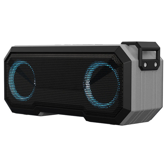 JMT-220746 Waterproof Colorful Luminous Outdoor Bluetooth Speaker with Dual Speakers and Power Bank Function