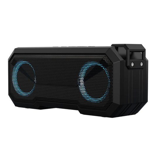 JMT-220746 Waterproof Colorful Luminous Outdoor Bluetooth Speaker with Dual Speakers and Power Bank Function