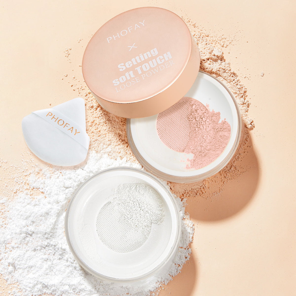 JMT-221002 Soft Touch Loose Powder - Long-lasting, Weightless & Sweatproof, 10g
