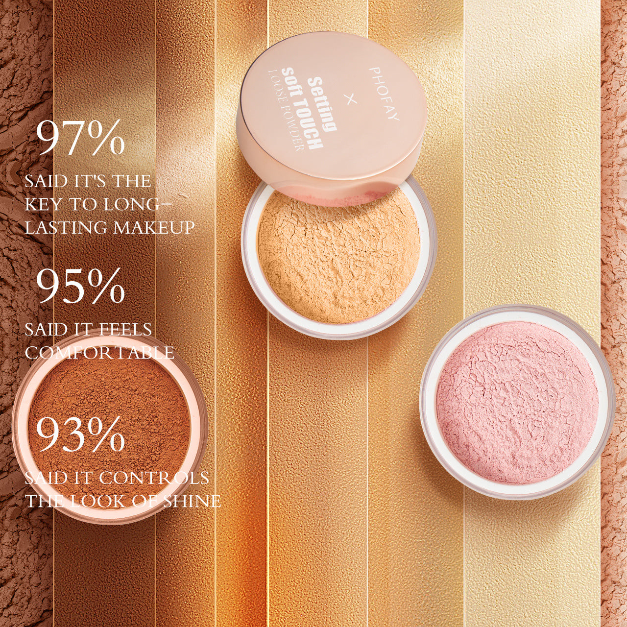 JMT-221002 Soft Touch Loose Powder - Long-lasting, Weightless & Sweatproof, 10g