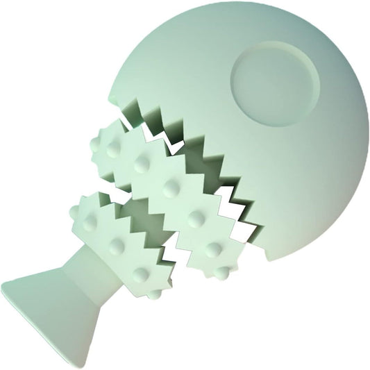 JMT-221386 Fish Bone Shaped Dog Chew Toy - Interactive Dental Training Toy for Small to Large Dogs