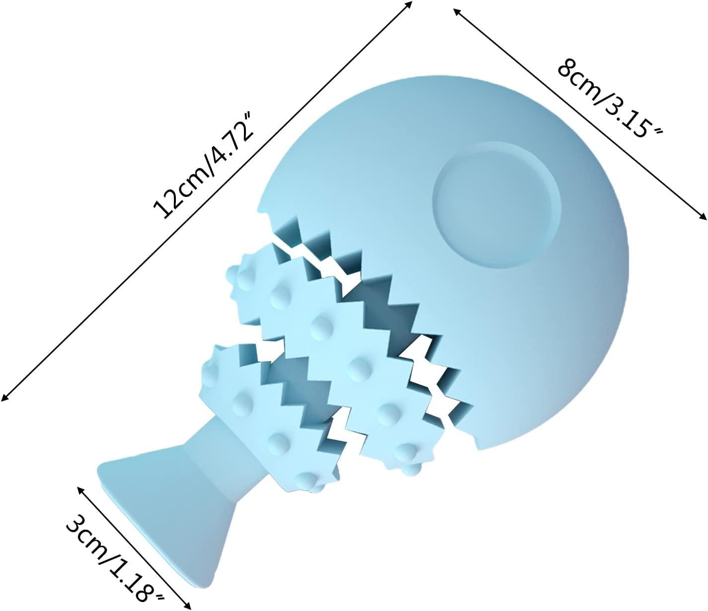 JMT-221386 Fish Bone Shaped Dog Chew Toy - Interactive Dental Training Toy for Small to Large Dogs