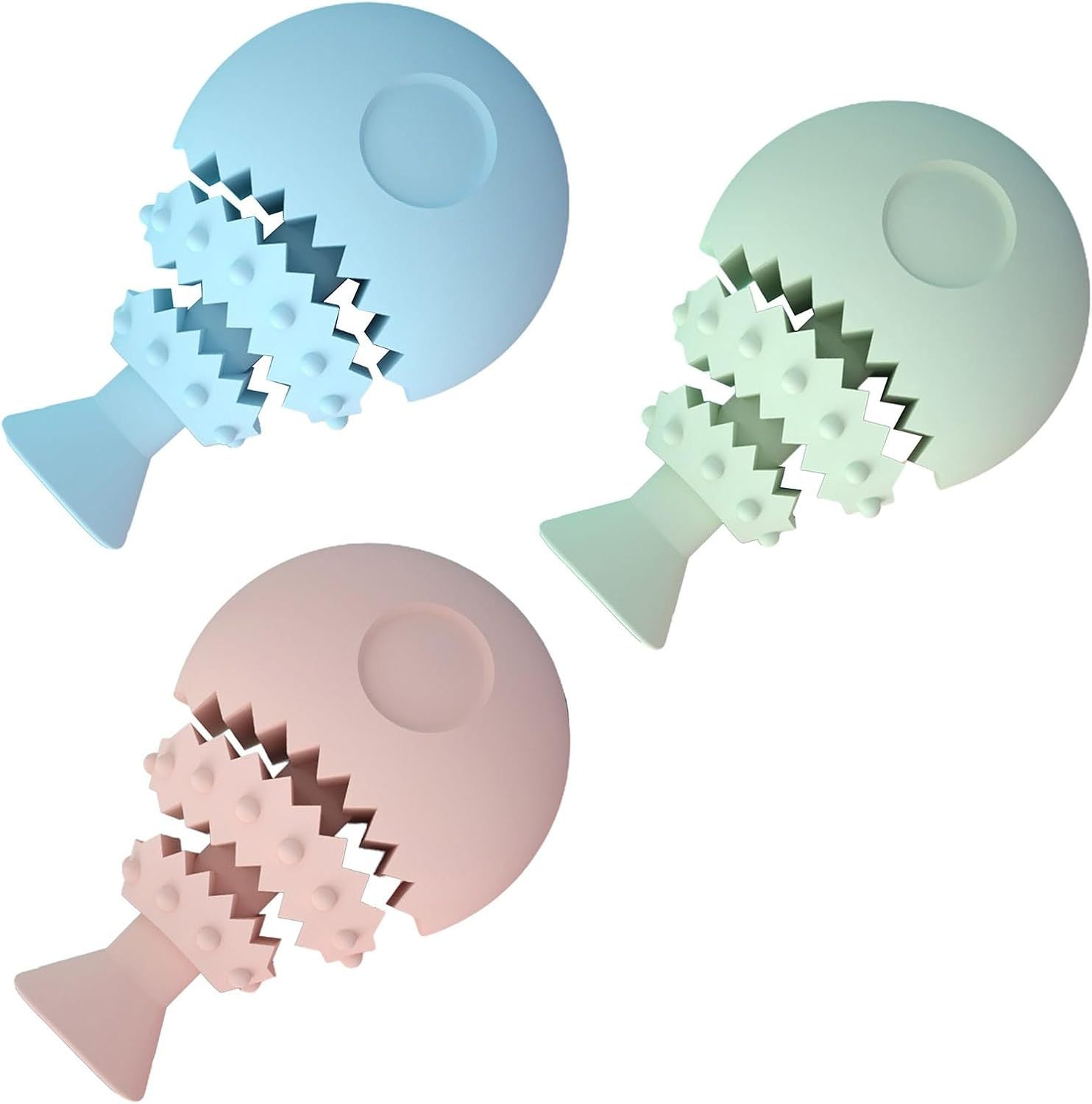 JMT-221386 Fish Bone Shaped Dog Chew Toy - Interactive Dental Training Toy for Small to Large Dogs