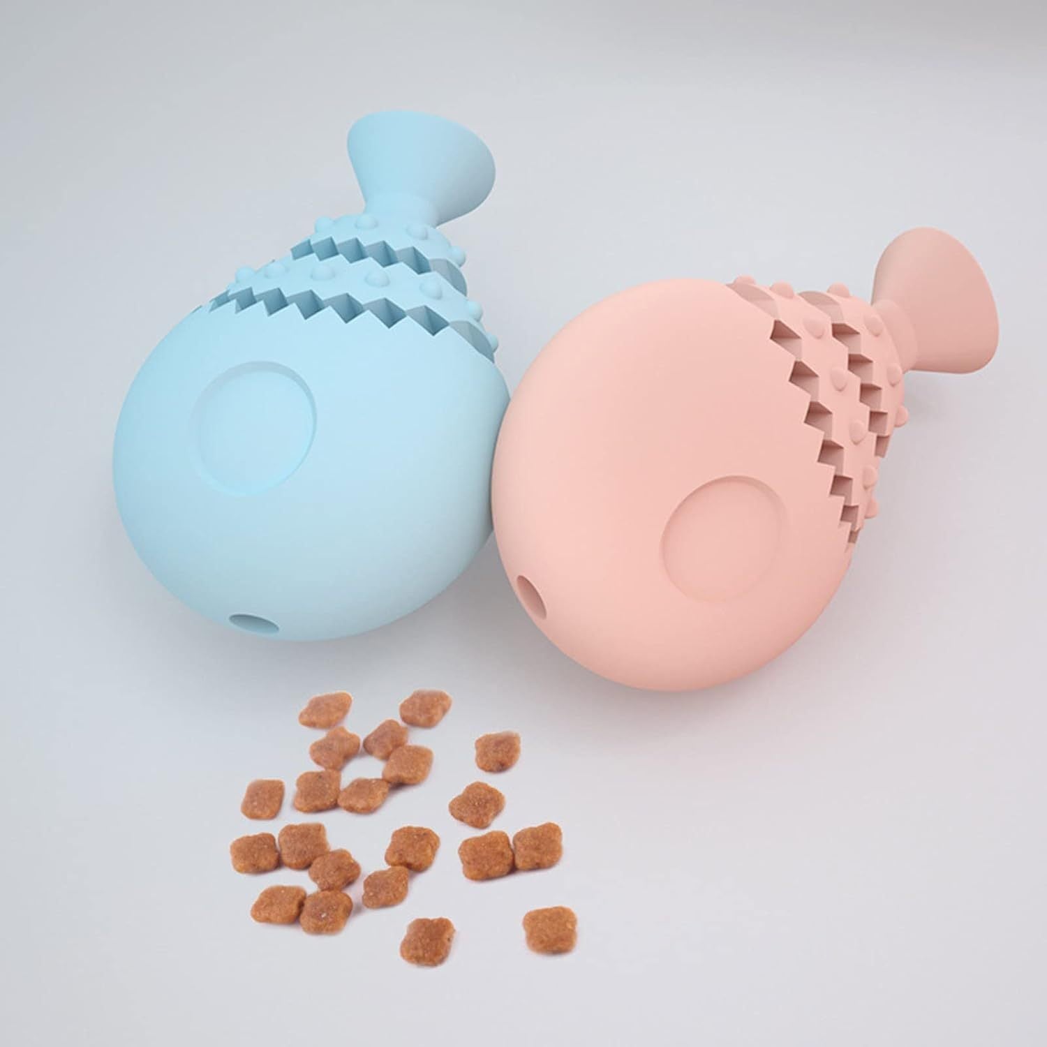 JMT-221386 Fish Bone Shaped Dog Chew Toy - Interactive Dental Training Toy for Small to Large Dogs