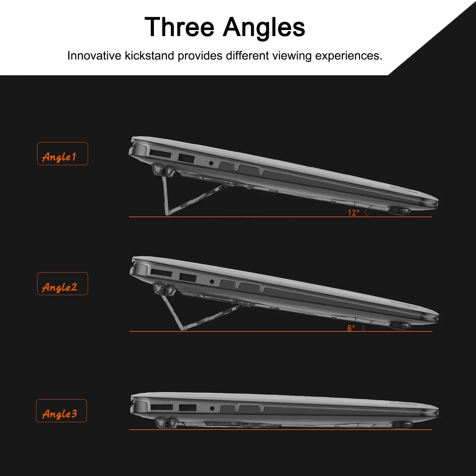 JMT-221386 Invisible Foldable Hardshell Case and Stand for MacBook Pro 13 Inch M1 2020 A2289 A2251