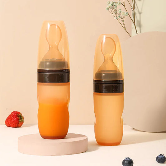 JMT-221514 Silicone Squeeze Spoon Baby Food Feeder for Infants - Easy Food Dispensing for Little Ones