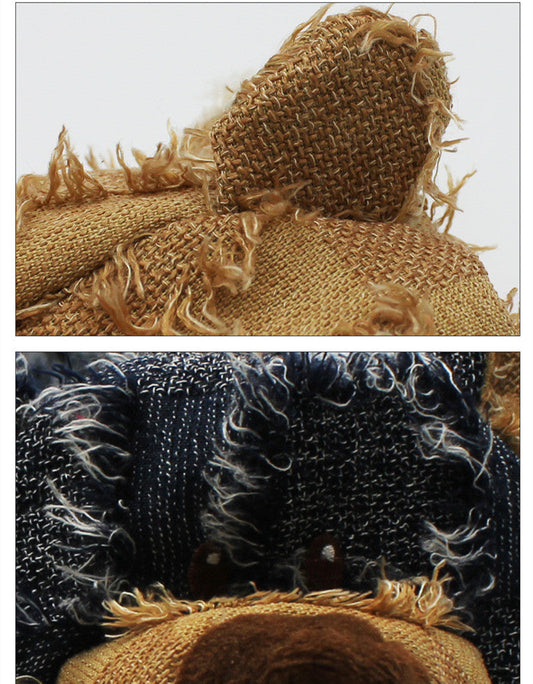 JMT-221706 Teddy Bear Plush Doll Toy for Dogs and Cats, Available in Light Brown, Dark Purple, and Denim Blue, 36x15CM