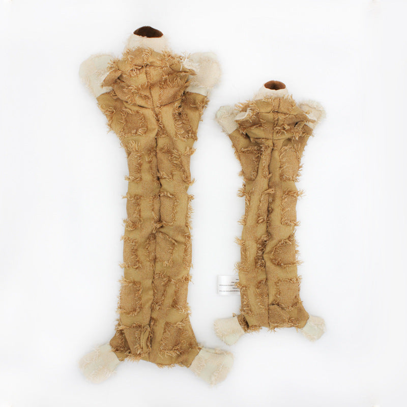 JMT-221706 Teddy Bear Plush Doll Toy for Dogs and Cats, Available in Light Brown, Dark Purple, and Denim Blue, 36x15CM