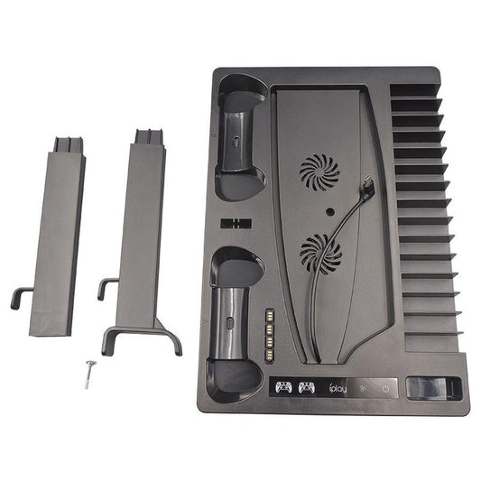 JMT-221898 PS5 Multifunctional Handle Holder with Charging, Cooling Fan and Storage Bracket