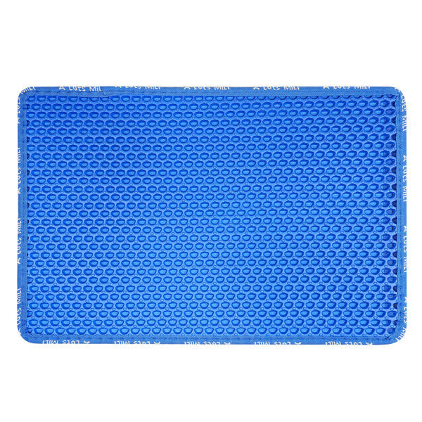 JMT-222026 Double Layer Rice-Shaped Cat Litter Mat - Waterproof, Easy to Clean, Ideal for Litter Box Area