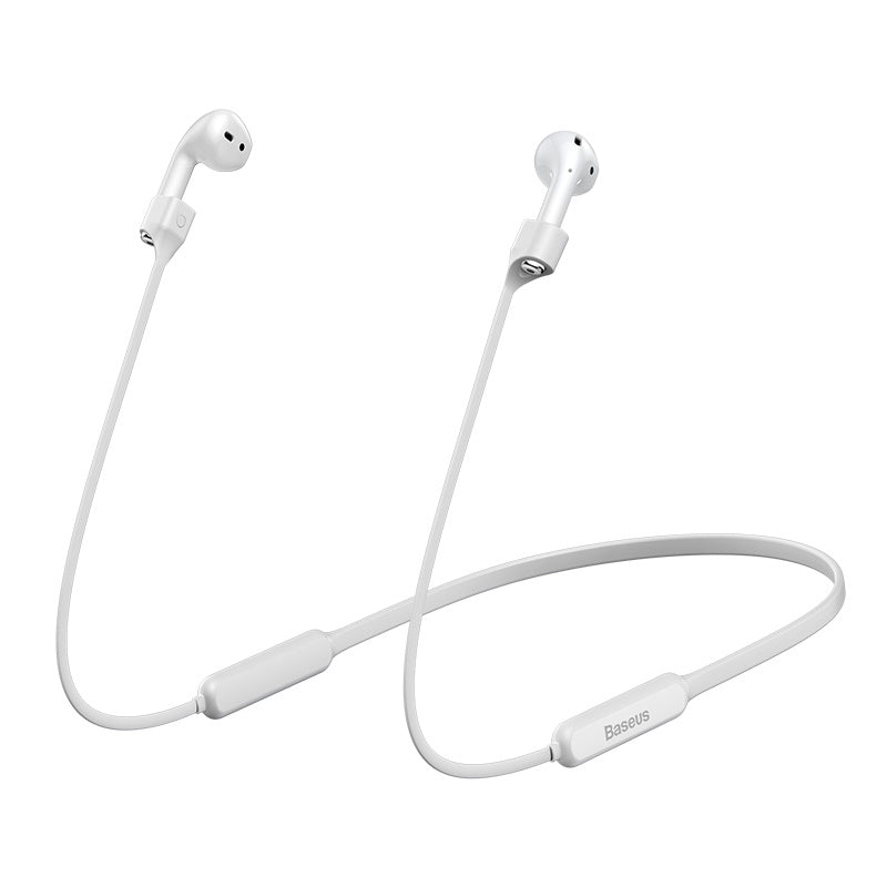 JMT-222538 Silicone Earphone Sleeve and Anti-Lost Lanyard for AirPods - Compatible with Apple Devices - Available in Black, Grey, and Red