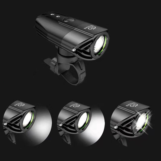 JMT-222922 Black Bicycle LED Night Headlight for Enhanced Visibility