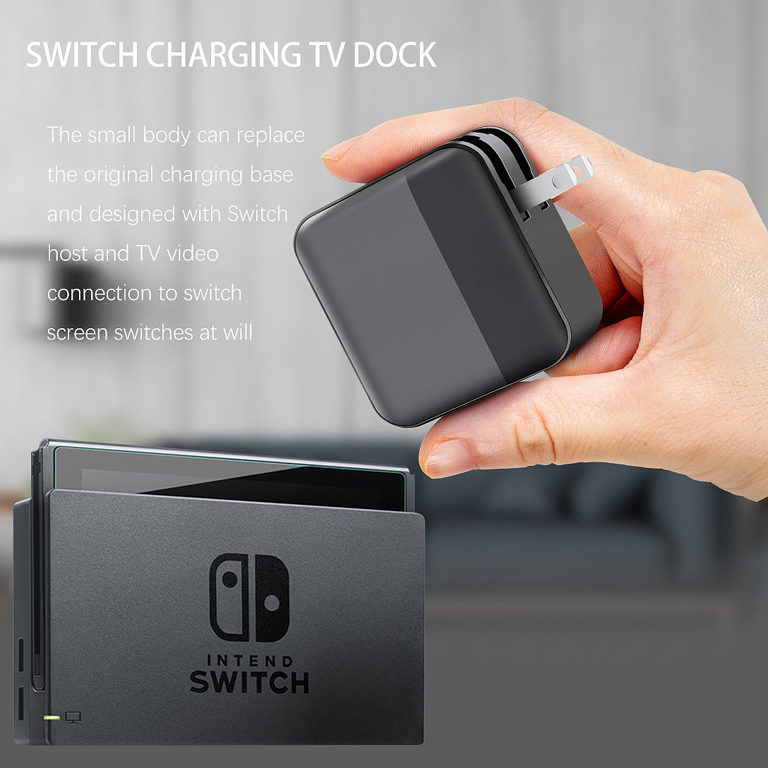 JMT-223050 2-in-1 AC Adapter for Nintendo Switch with TV Conversion and Host Charging