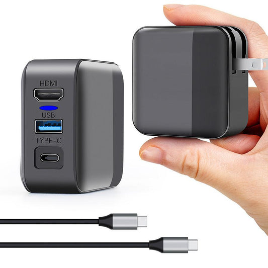 JMT-223050 2-in-1 AC Adapter for Nintendo Switch with TV Conversion and Host Charging