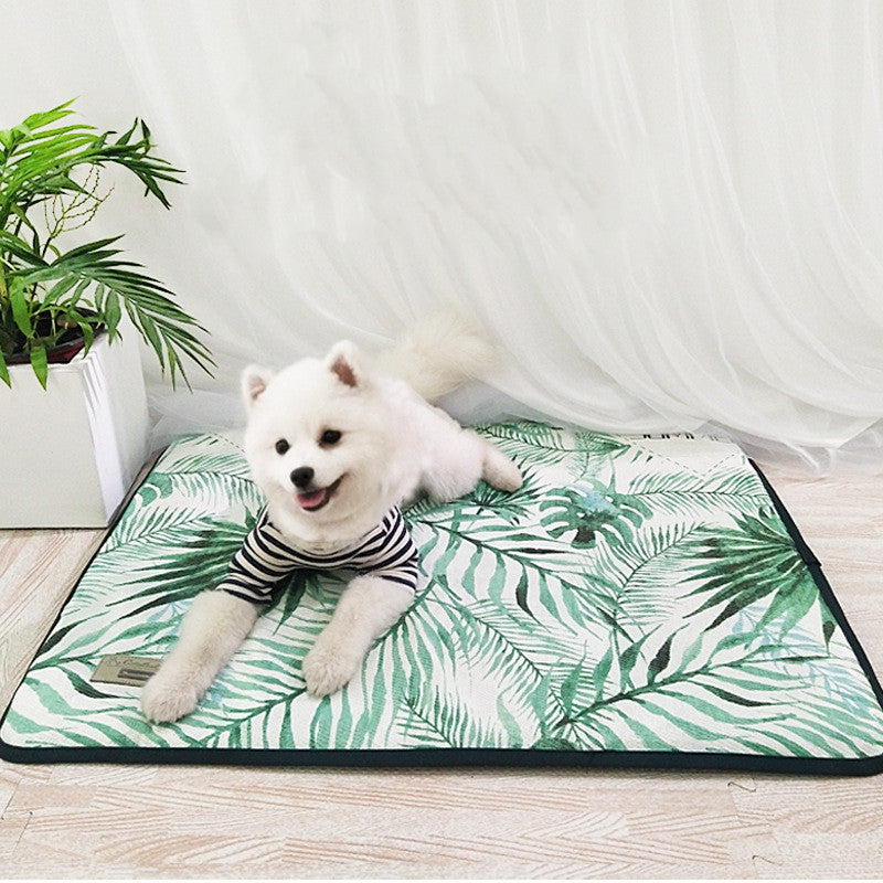 JMT-223178 Cool Summer 3D Printed Ice Silk Pet Mat - Non-Stick & Cooling Comfort