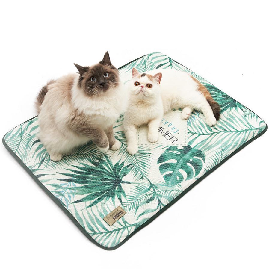 JMT-223178 Cool Summer 3D Printed Ice Silk Pet Mat - Non-Stick & Cooling Comfort