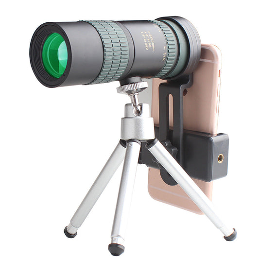 JMT-223242 Adjustable 8-24X30 Monocular Telescope with Phone Clip and Tripod