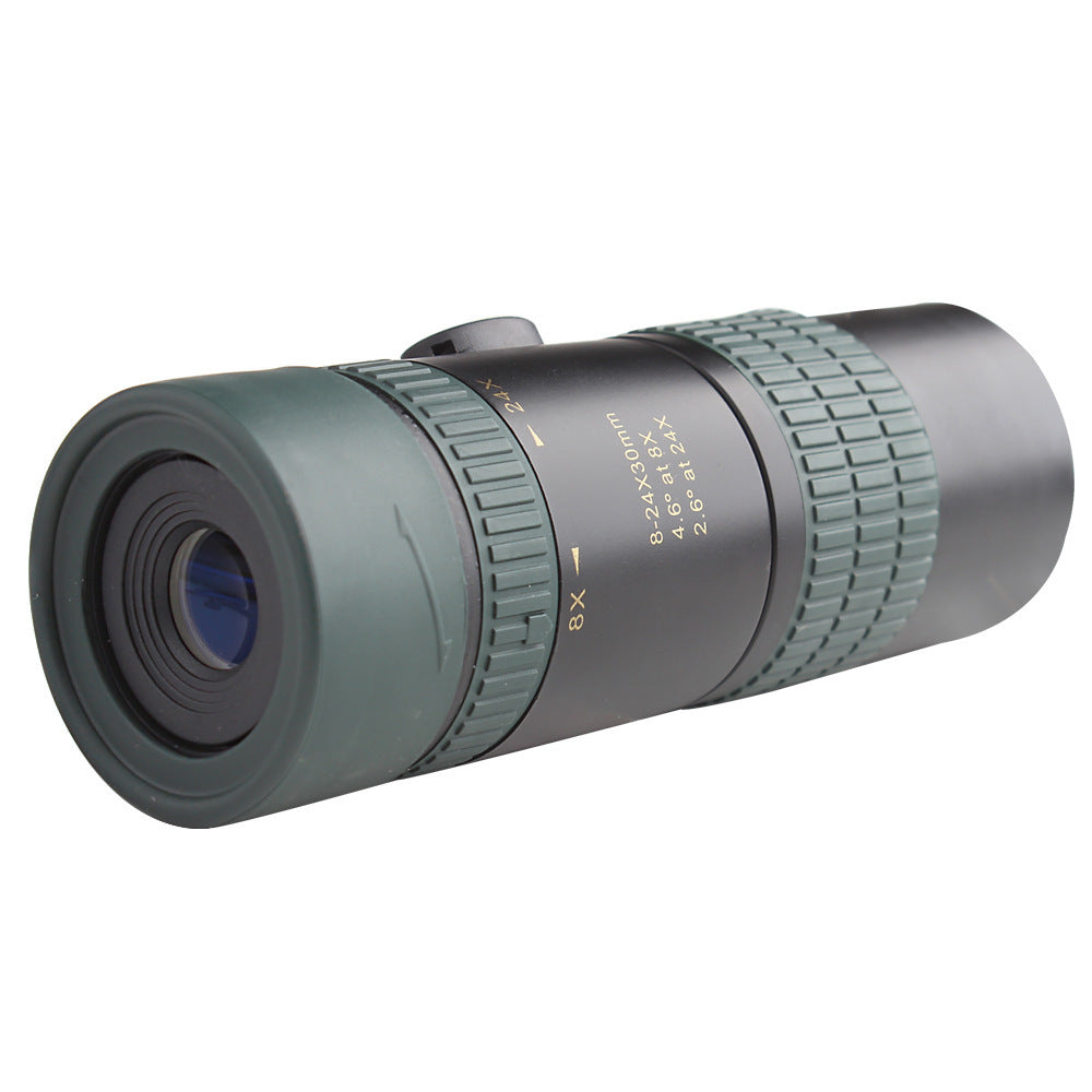 JMT-223242 Adjustable 8-24X30 Monocular Telescope with Phone Clip and Tripod