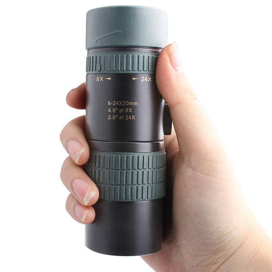 JMT-223242 Adjustable 8-24X30 Monocular Telescope with Phone Clip and Tripod