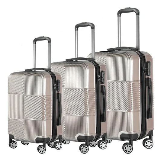 JMT-223434 Travel Suitcase Set - Durable ABS+PC Luggage with Wheels, Available in 20, 24, 28 Inch Sizes