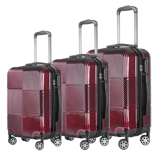 JMT-223434 Travel Suitcase Set - Durable ABS+PC Luggage with Wheels, Available in 20, 24, 28 Inch Sizes