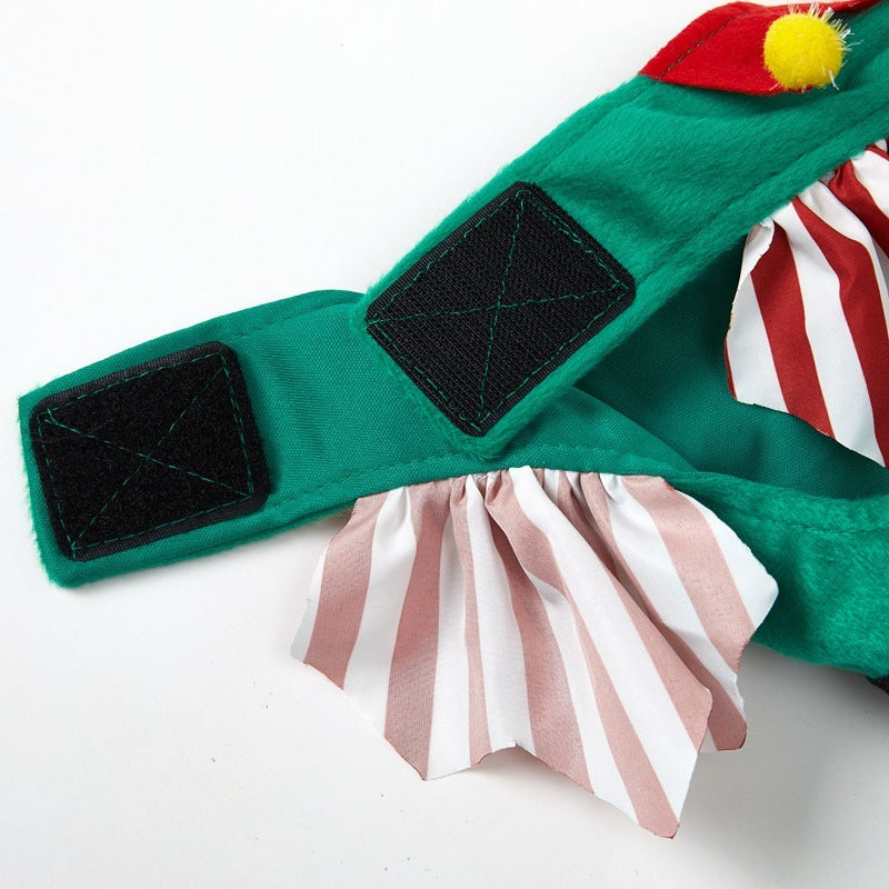 JMT-223626 Cute Green Knitted Dog Skirt for Christmas - Available in Multiple Sizes
