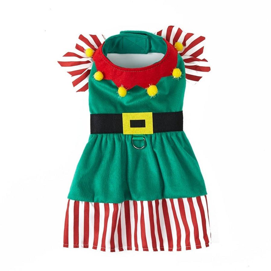 JMT-223626 Cute Green Knitted Dog Skirt for Christmas - Available in Multiple Sizes