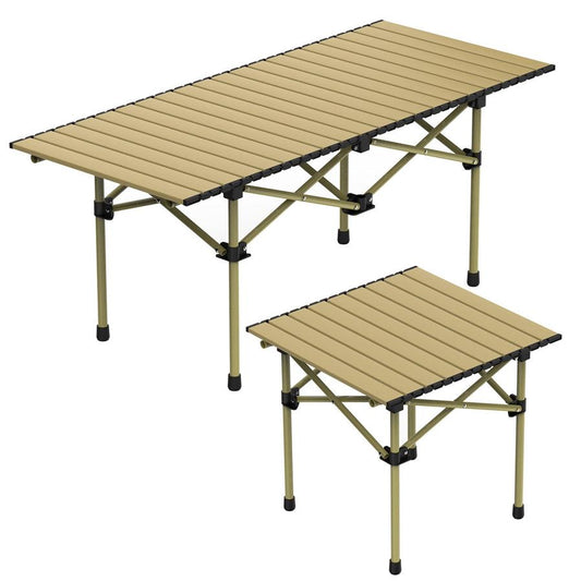 JMT-223754 Portable Folding Camping Table - Lightweight Carbon Steel Roll-up Desk for Outdoor Activities, Picnic, BBQ, and More with Carry Bag