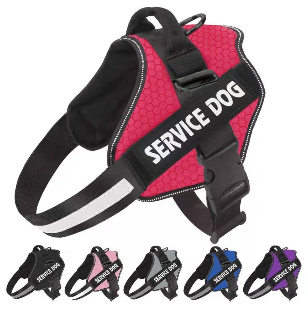 JMT-224202 Adjustable Dog Chest Harness and Leash Set in Multiple Colors