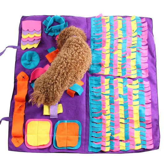 JMT-224330 Pet Training Sniffing Mat with Detachable Design for Dogs - Soft, Colorful Activity Pad for Stress Relief and Learning