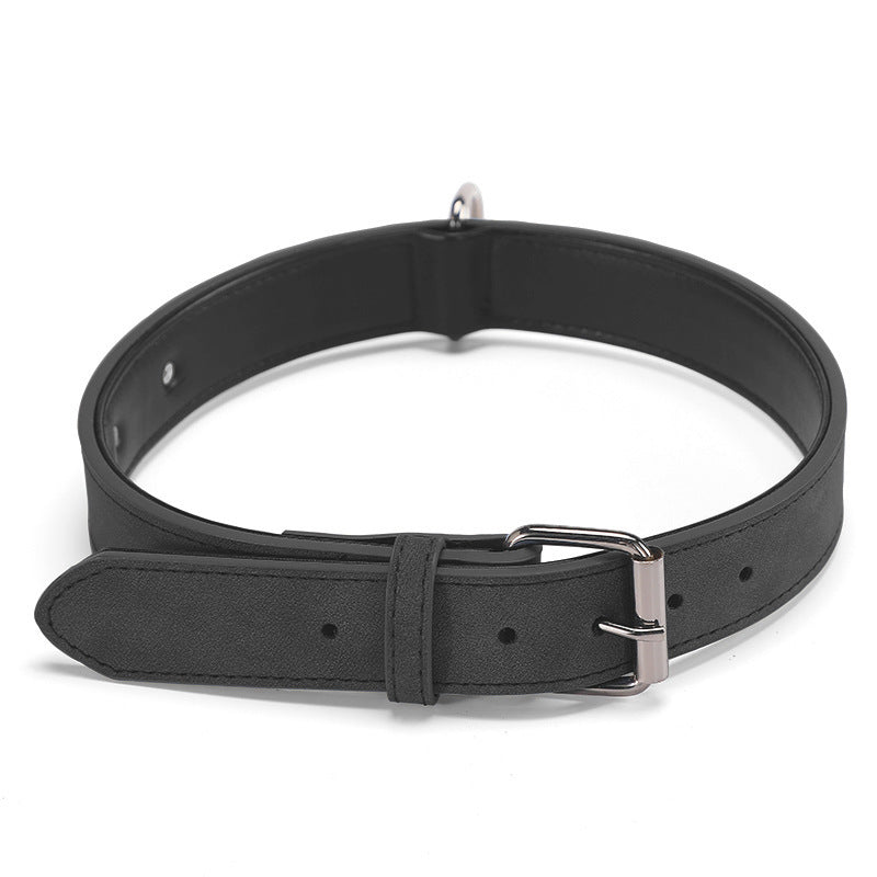 JMT-224522 Microfiber Leather Engraved Adjustable Anti-Lost Dog Collar - Multiple Colors Available