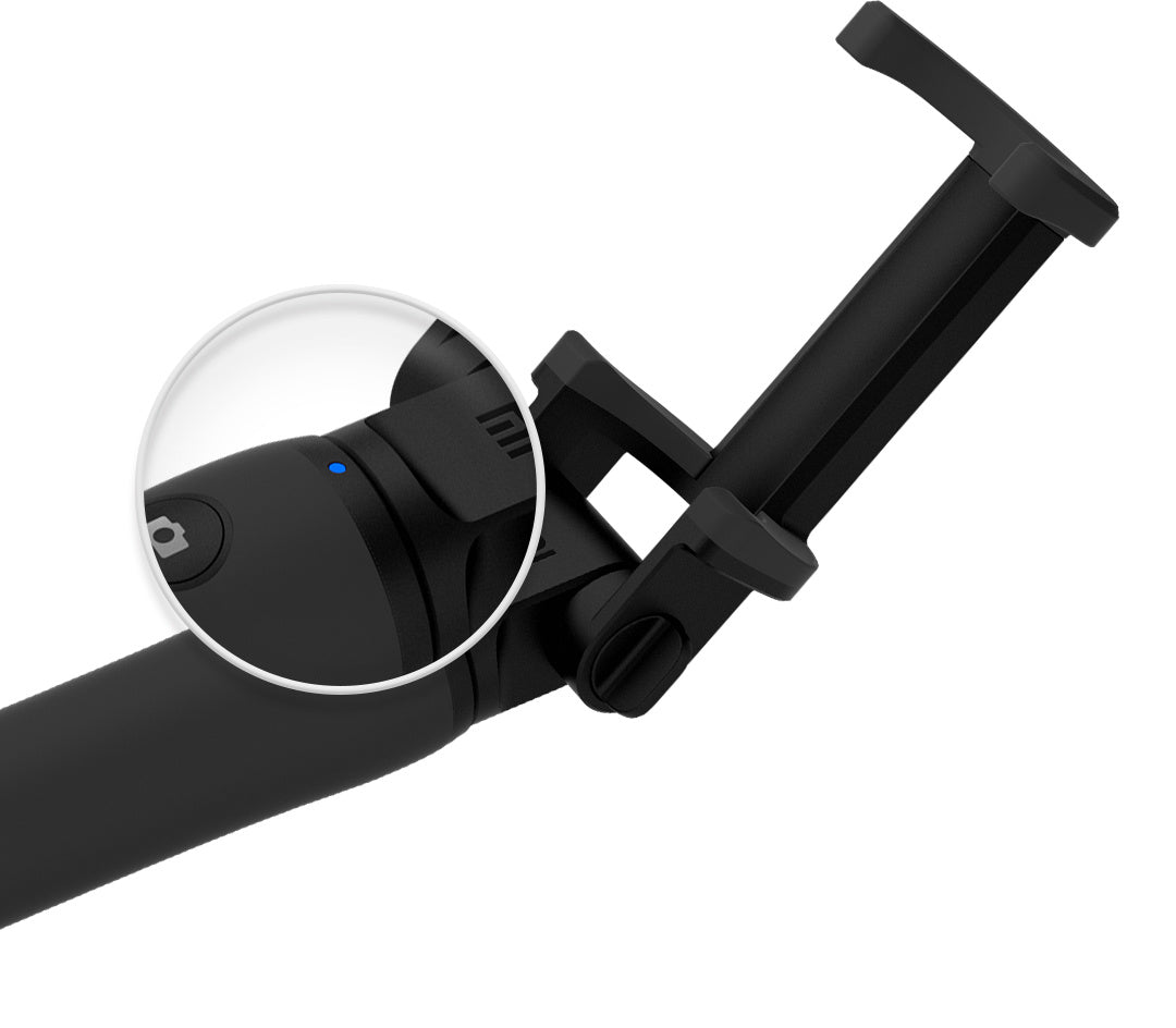 JMT-224714 Portable Bluetooth Selfie Stick Tripod - Adjustable Mini Folding Design Compatible with Apple and Android Phones