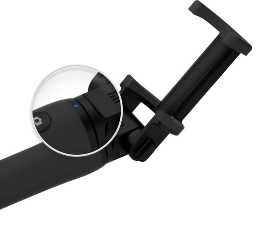 JMT-224714 Portable Bluetooth Selfie Stick Tripod - Adjustable Mini Folding Design Compatible with Apple and Android Phones