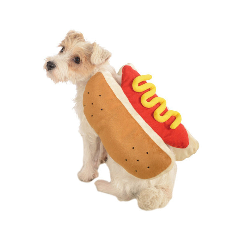 JMT-224778 Cozy Cotton Hot Dog Pet Costume for Dogs and Cats - Warm and Fun Outfit in Sizes S, M, L