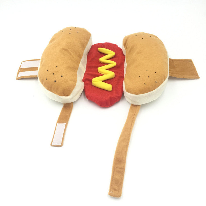 JMT-224778 Cozy Cotton Hot Dog Pet Costume for Dogs and Cats - Warm and Fun Outfit in Sizes S, M, L