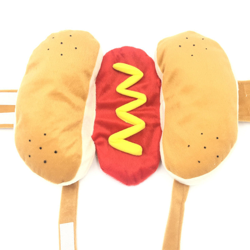 JMT-224778 Cozy Cotton Hot Dog Pet Costume for Dogs and Cats - Warm and Fun Outfit in Sizes S, M, L