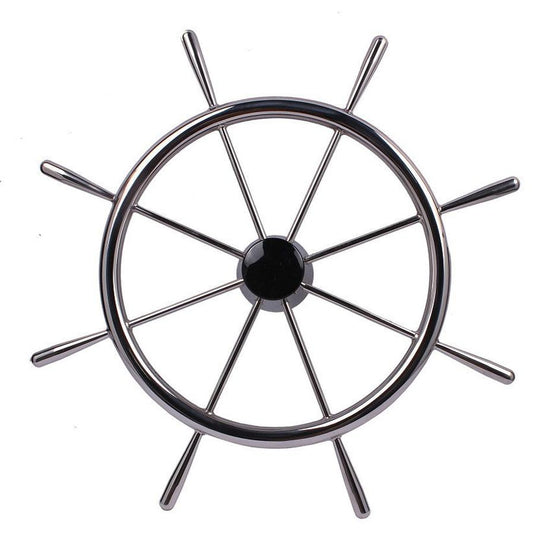 JMT-224906 Stainless Steel Steering Wheel for Yacht Accessories - Durable Marine Hardware