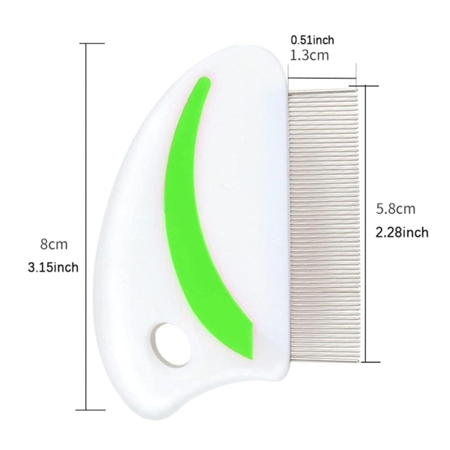 JMT-225098 Professional Pet Grooming Comb Set for Dogs and Cats - Includes Dematting Tool, Tear Stain Remover, and Flea Comb with Rounded Teeth