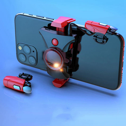 JMT-225482 Mobile Game Controller with Mechanical Buttons and Charging Accessories, Compatible with Phones 63mm-90mm