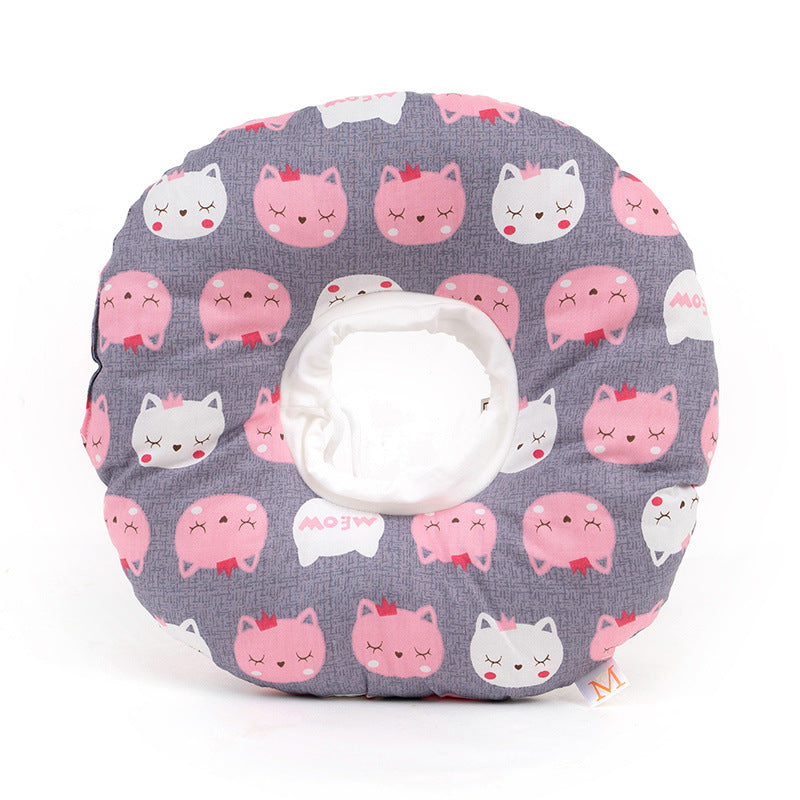 JMT-225482 Soft Elizabethan Headgear Collar for Pets - Adjustable Comfort for Cats and Dogs