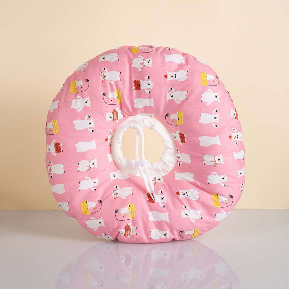 JMT-225482 Soft Elizabethan Headgear Collar for Pets - Adjustable Comfort for Cats and Dogs