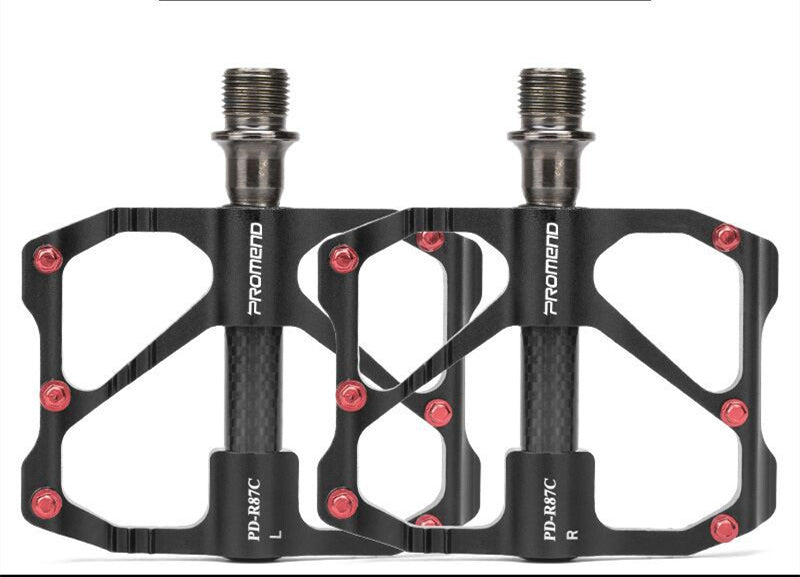 JMT-225546 Carbon Fiber Mountain Bike Bearing Pedals - Lightweight & Durable 3-Pedal Set